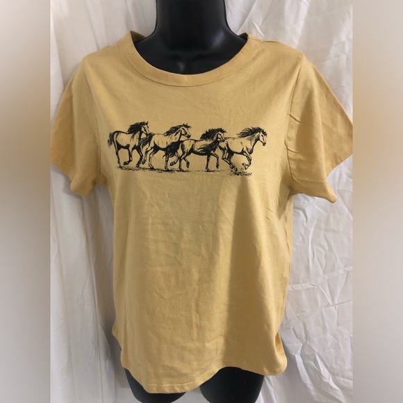 Stampede of Love Country Music Tour yellow concert tshirt size small brand new - Picture 3 of 14